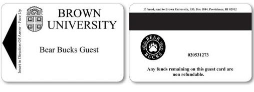 Brown Guest Card